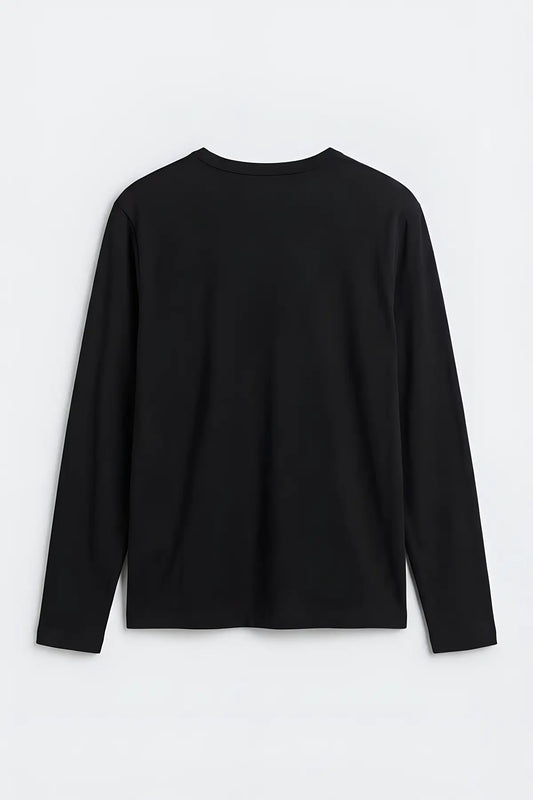 Pamuklu Uzun Kollu T-Shirt - arka gorunum