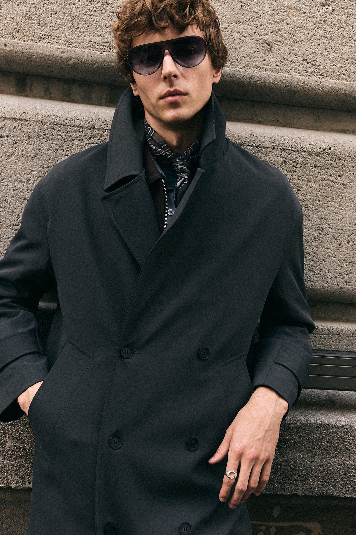 Uzun Relaxed Fit Trençkot