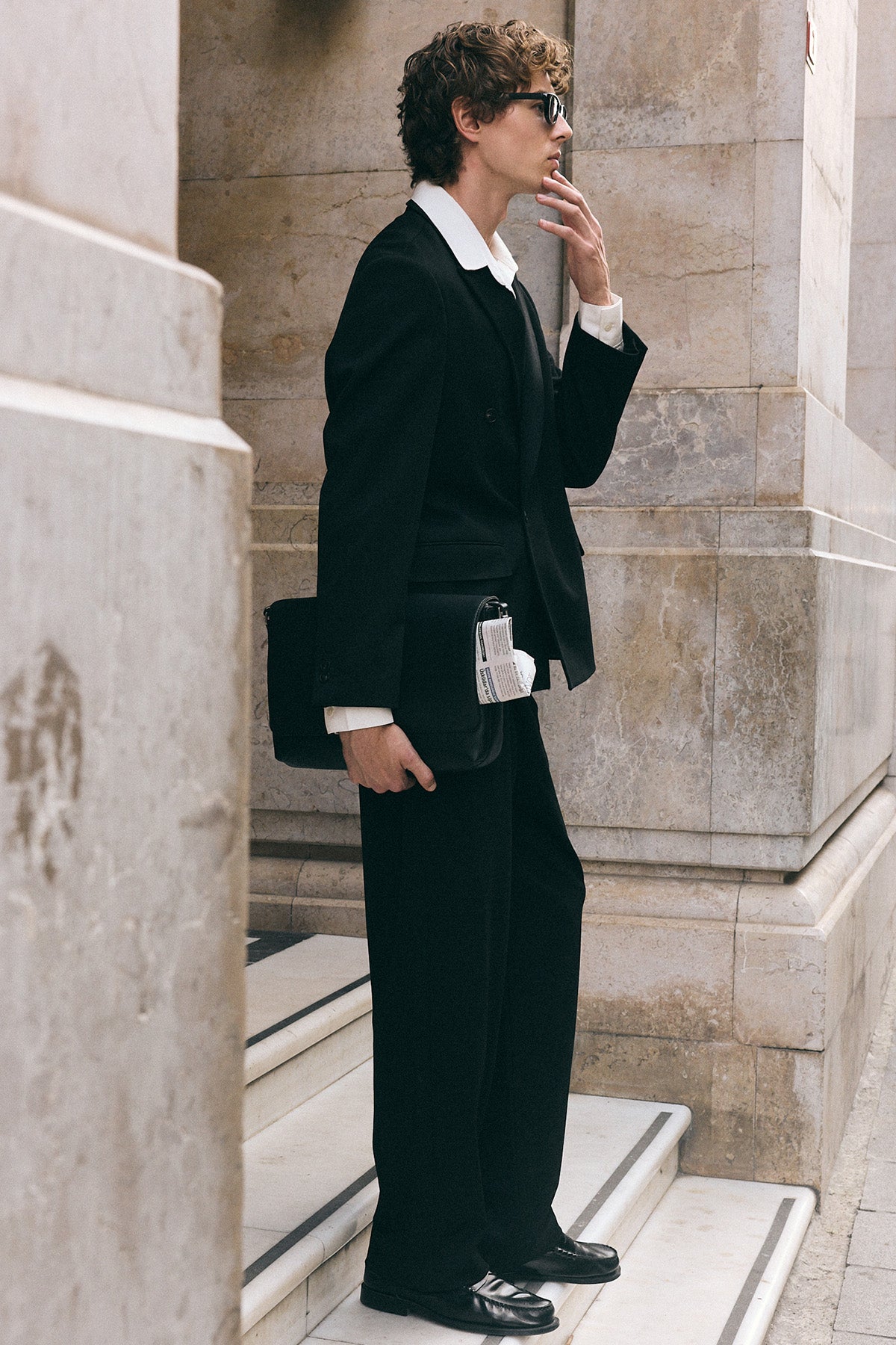 Relax Fit Kruvaze Erkek Blazer Ceket