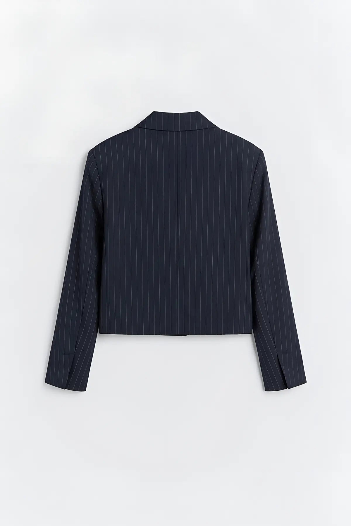 Antioch Relax Fit Düğmesiz Crop Kadın Blazer Ceket - arka gorunum