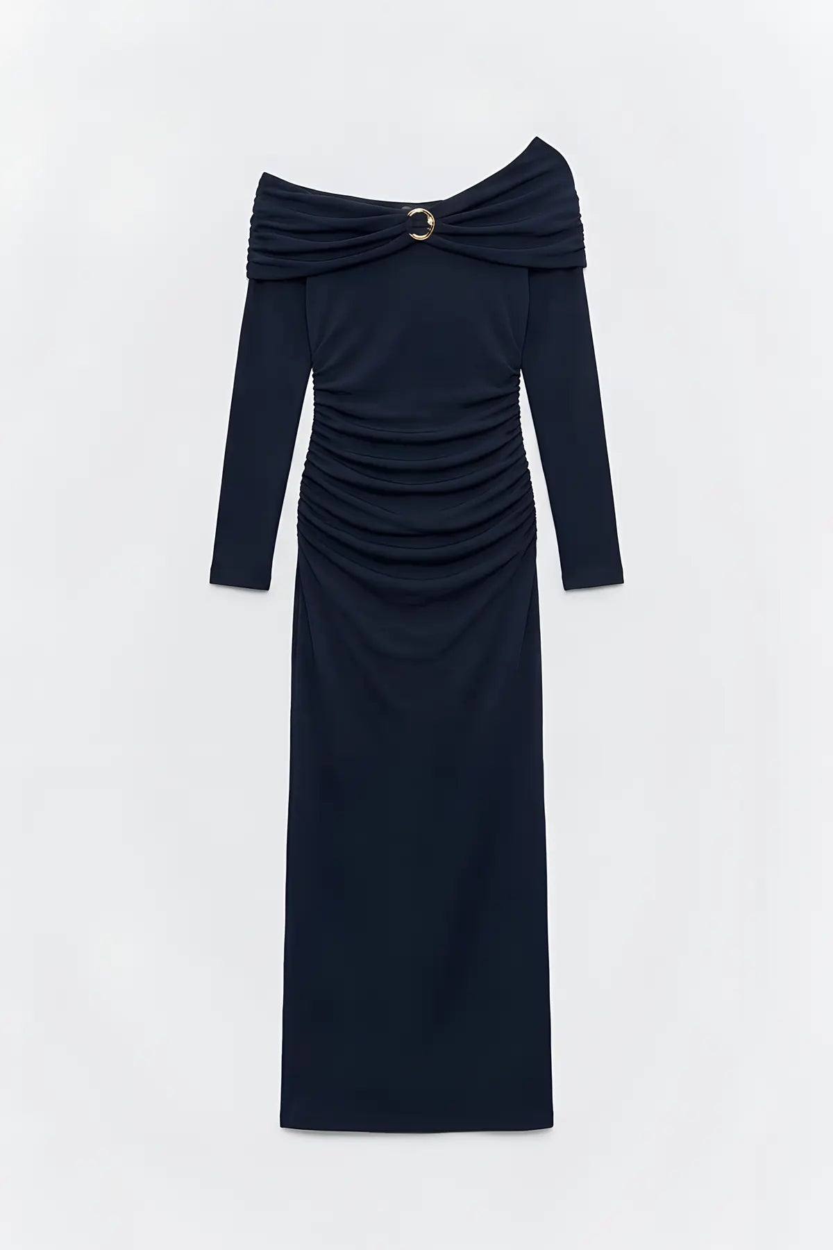 Antioch Drape Detaylı Aksesuarlı Elbise - on gorunum