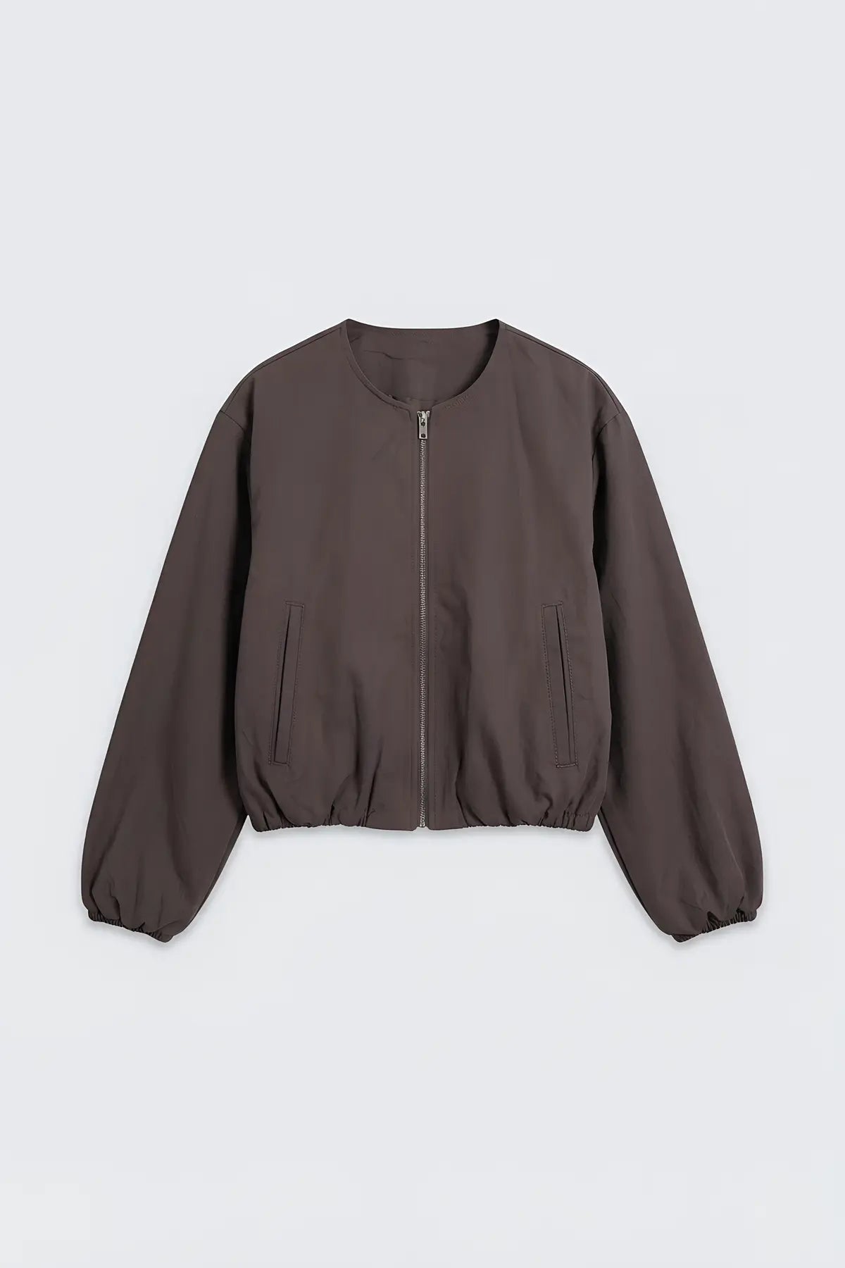 Crop Kadın Bomber Mont - on gorunum