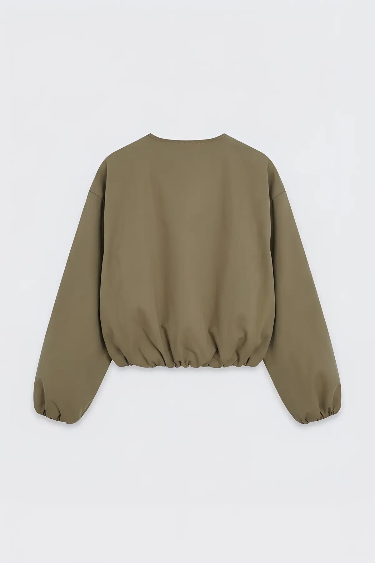 Crop Kadın Bomber Mont - arka gorunum