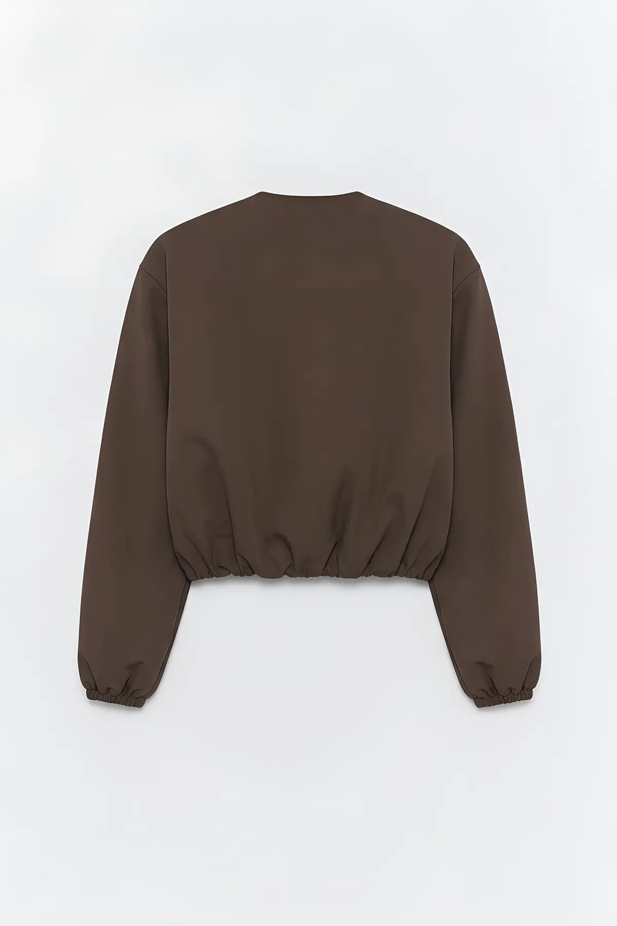 Crop Kadın Bomber Mont - arka gorunum