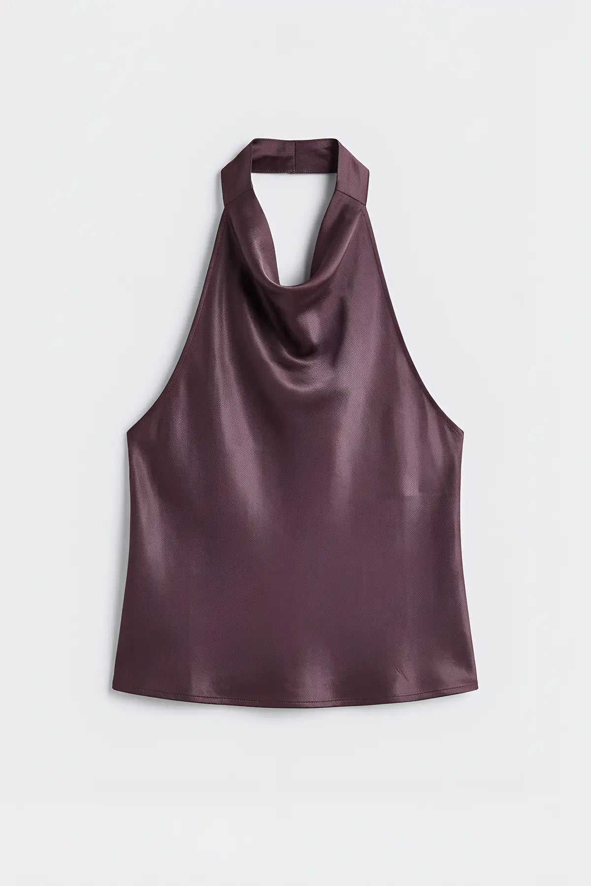 Antioch Saten Halter Kadın Top - on gorunum