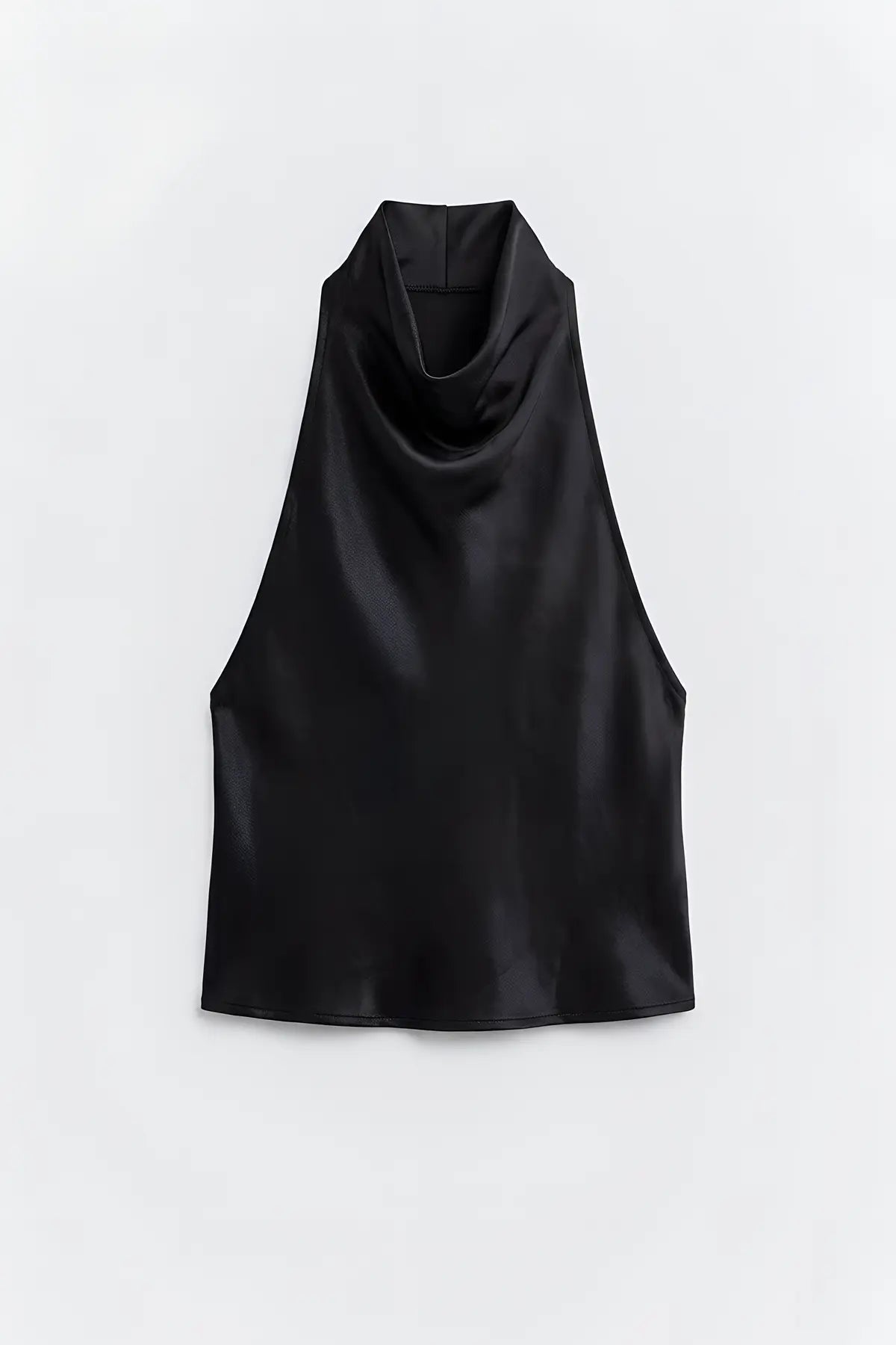 Antioch Saten Halter Kadın Top - on gorunum