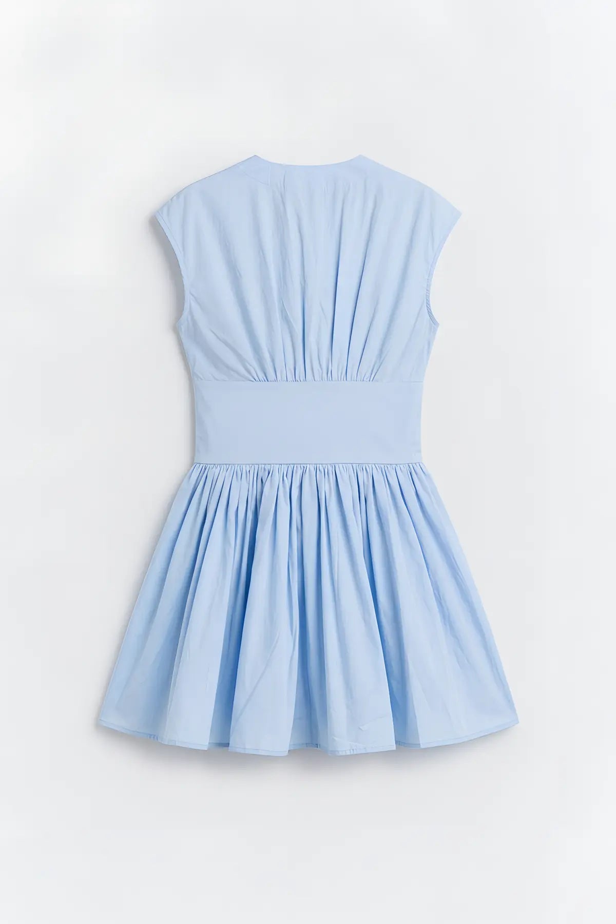 Mini Poplin Kadın Elbise - arka gorunum