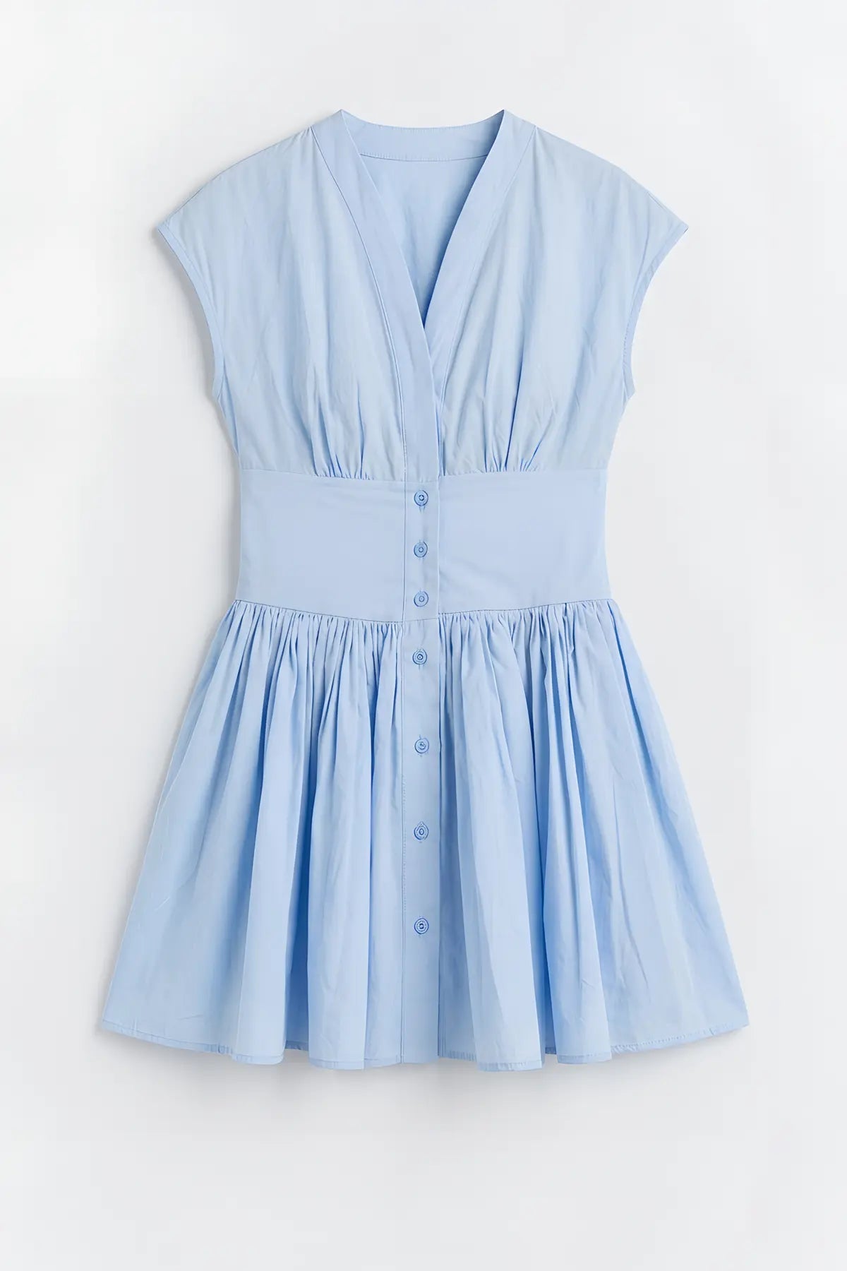 Mini Poplin Kadın Elbise - on gorunum