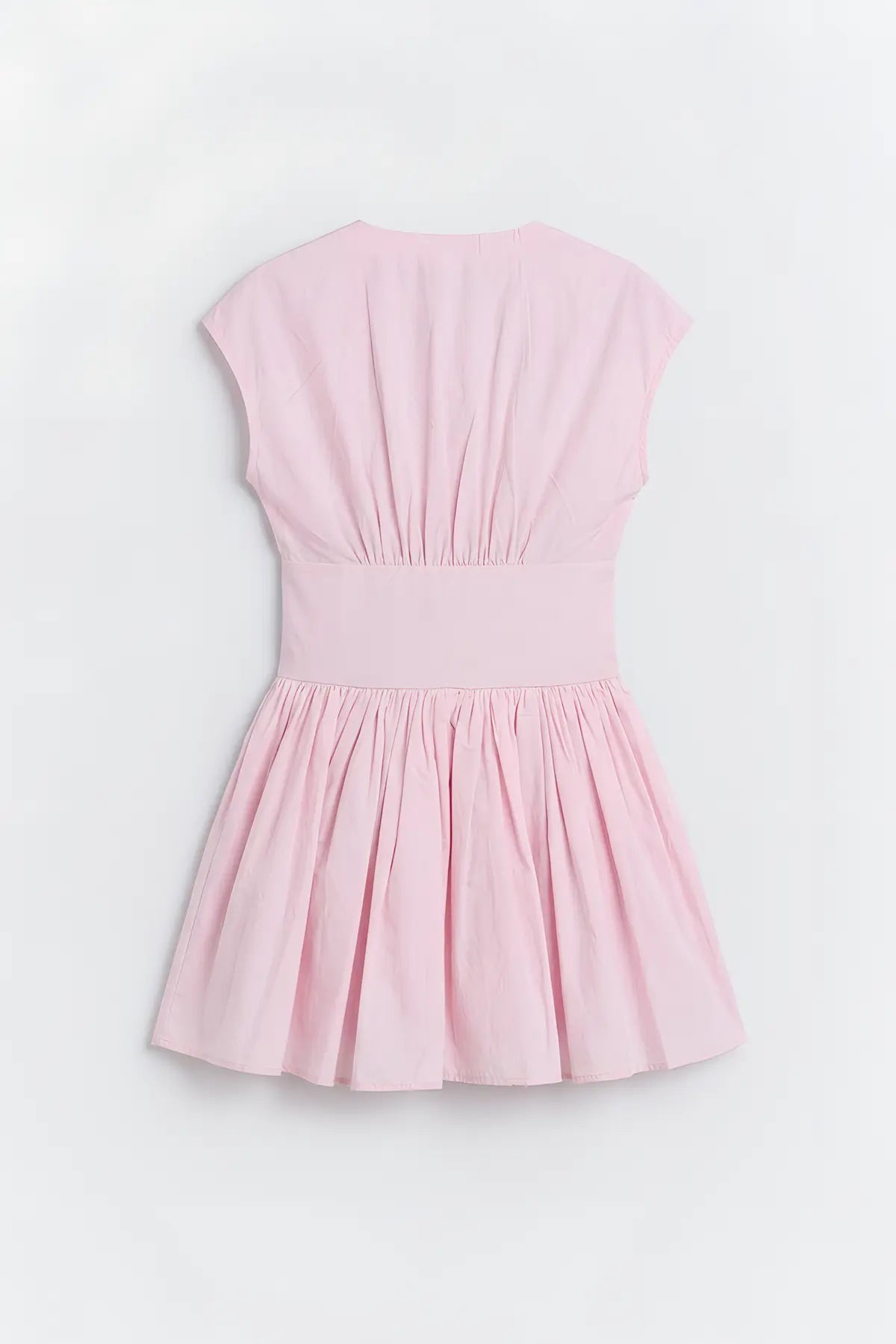 Mini Poplin Kadın Elbise - arka gorunum