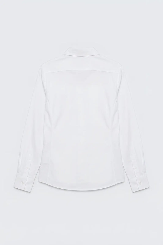 Antioch Basic Slim Fit Kadın Gömlek - arka gorunum