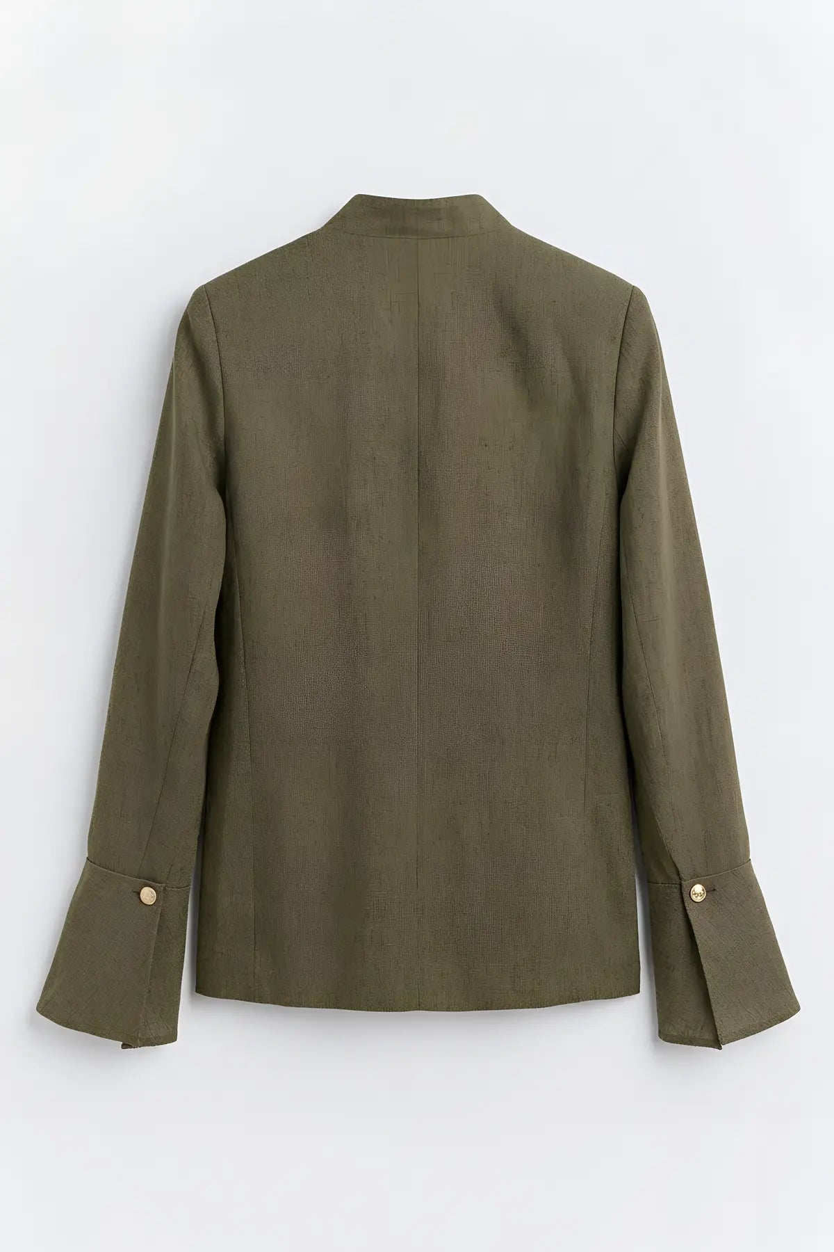Keten Karışımlı Kadın Blazer Ceket - arka gorunum