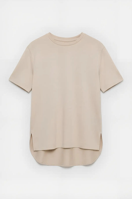 Dökümlü Kadın T-Shirt - on gorunum