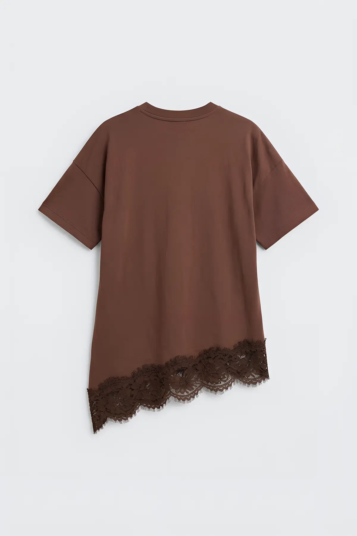 Antioch Dantelli Pamuklu Kadın T-Shirt - arka gorunum