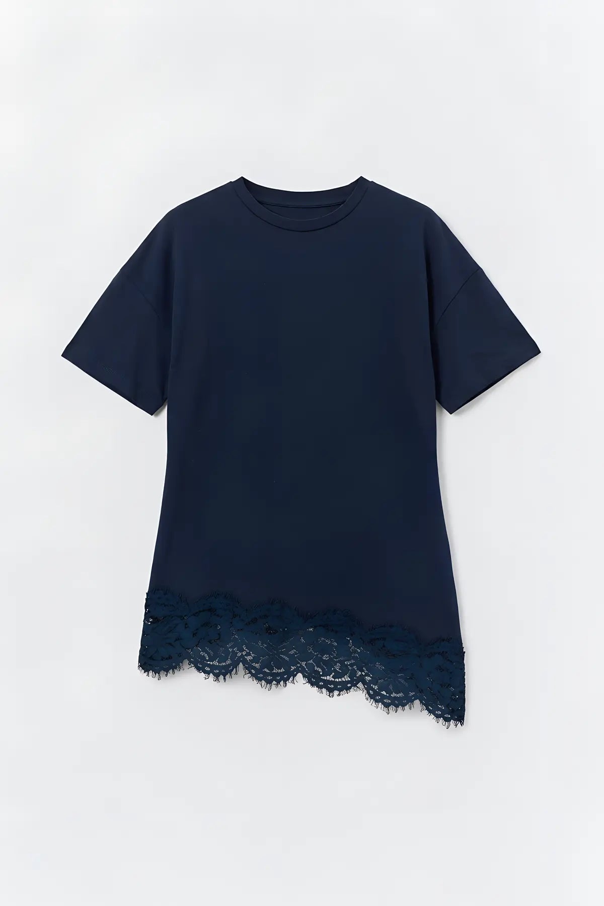 Antioch Dantelli Pamuklu Kadın T-Shirt - on gorunum