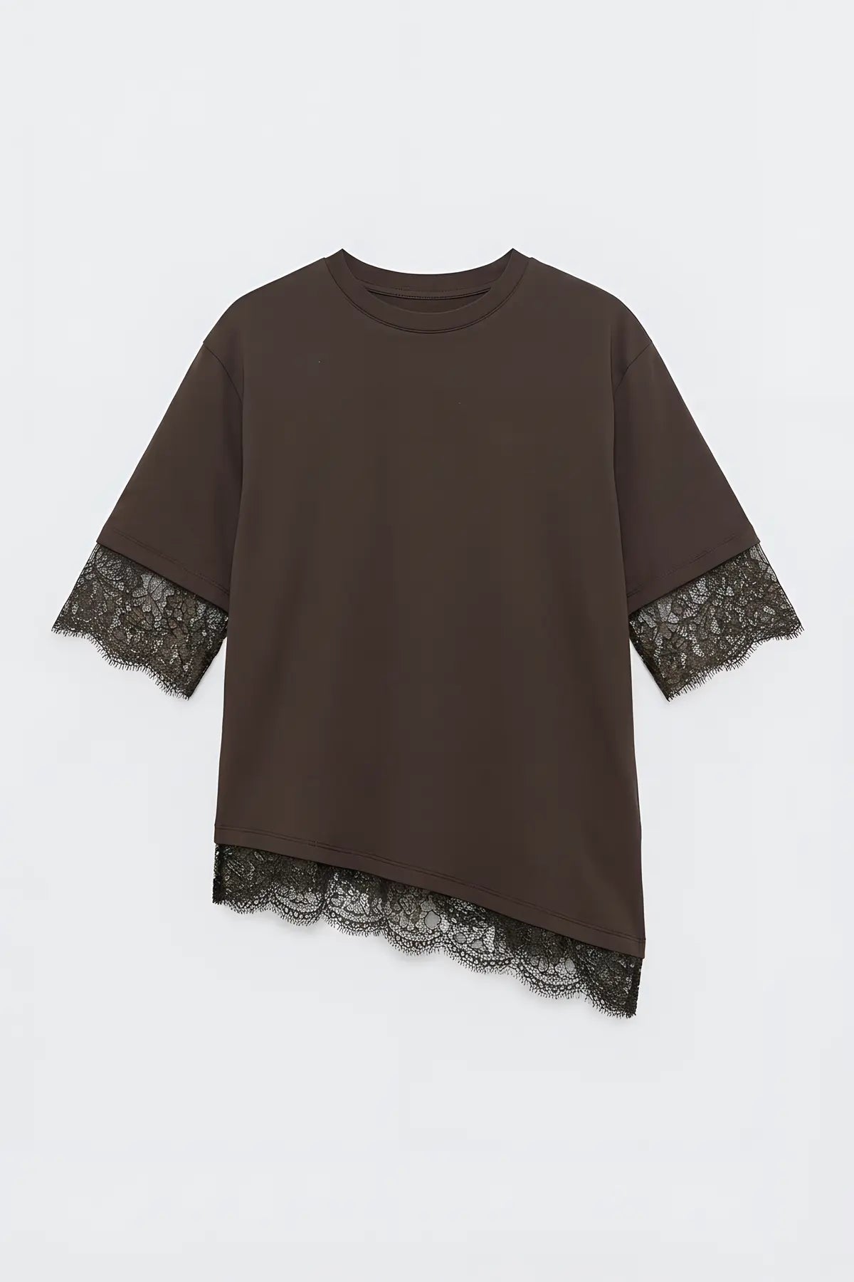 Antioch Dantel Detaylı Kadın T-Shirt - on gorunum