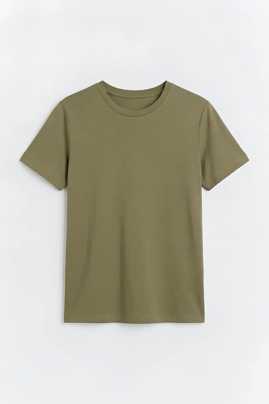 Modal Karışımlı T-Shirt - on gorunum