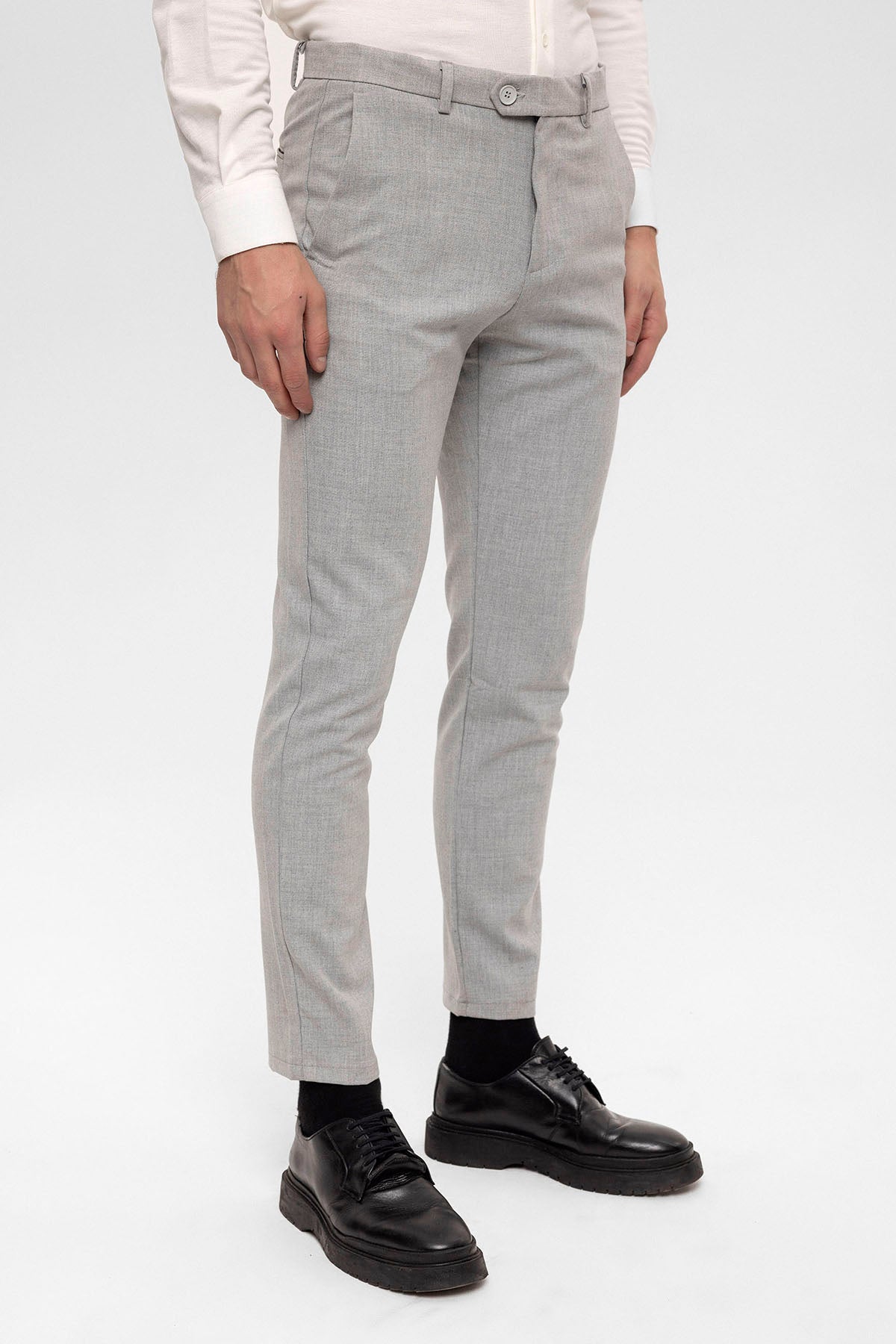 Erkek Aksesuar Detaylı Slim Fit Pantolon