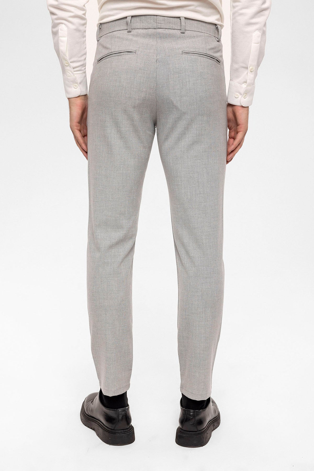 Erkek Aksesuar Detaylı Slim Fit Pantolon