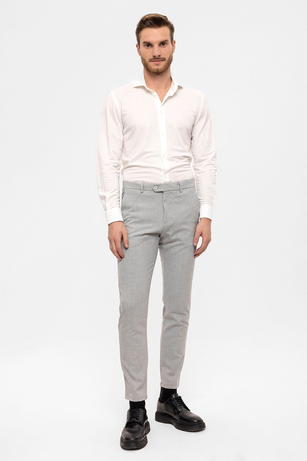 Erkek Aksesuar Detaylı Slim Fit Pantolon