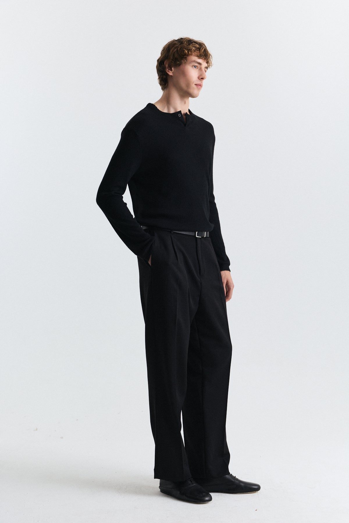 Relax Fit Pilili Erkek Pantolon