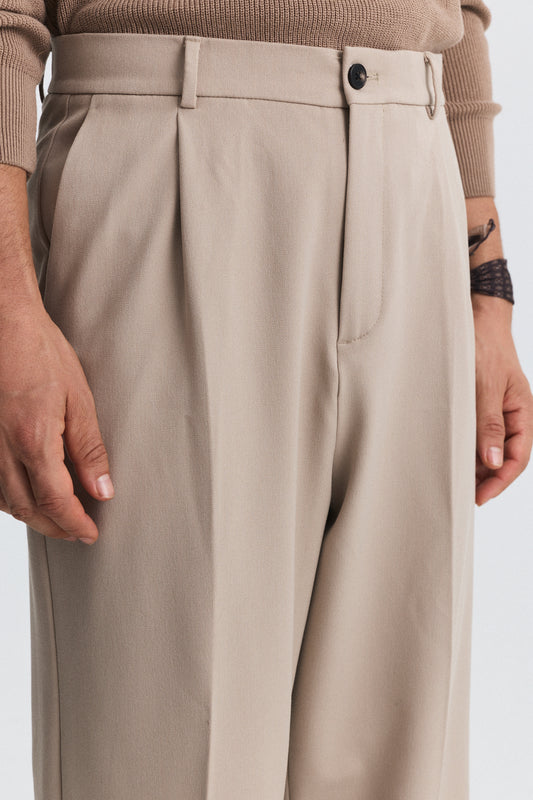 Relax Fit Pilili Erkek Pantolon