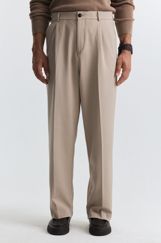 Relax Fit Pilili Erkek Pantolon