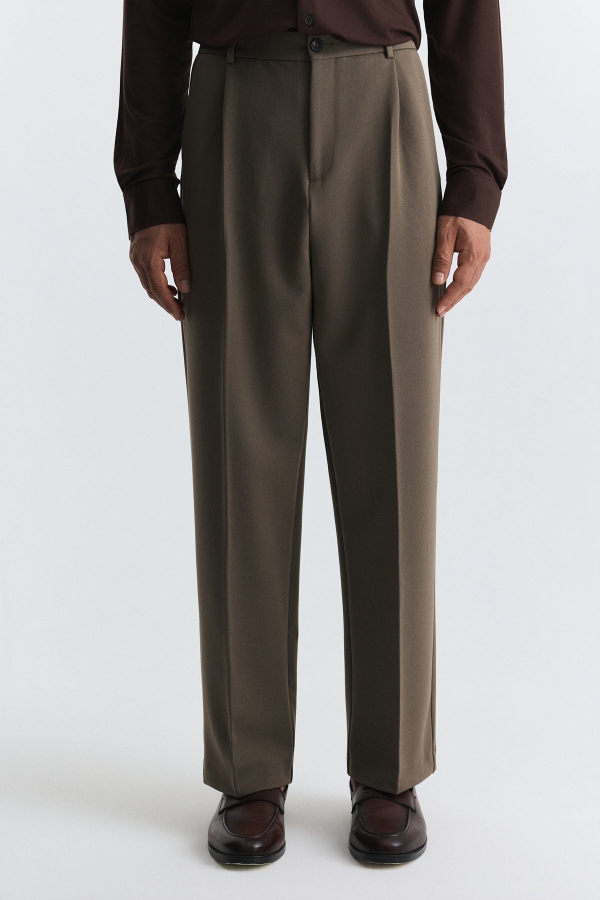 Relax Fit Pilili Erkek Pantolon