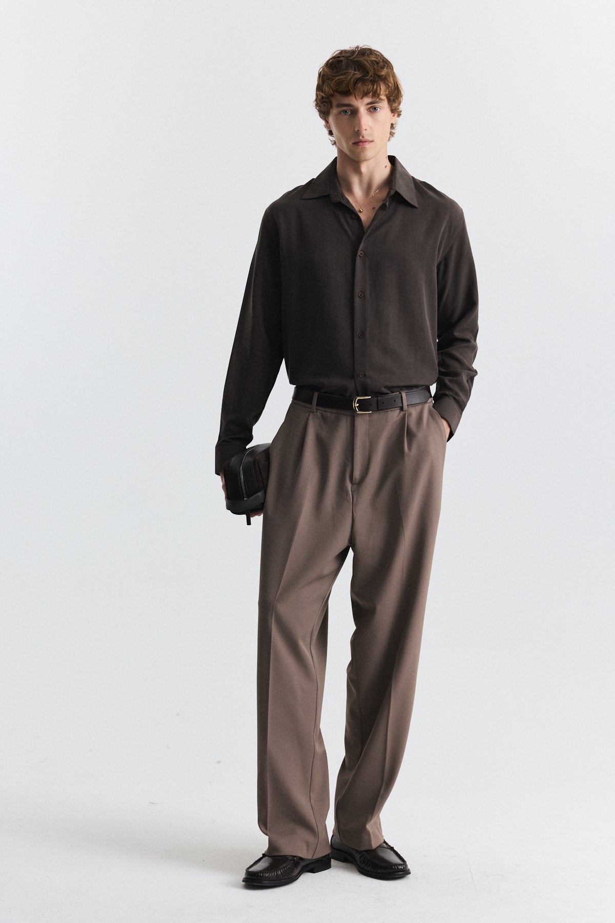 Relax Fit Pilili Erkek Pantolon