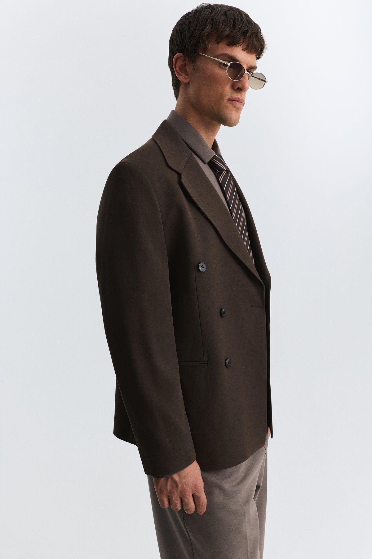 Antioch Relax Fit Kruvaze Erkek Blazer Ceket