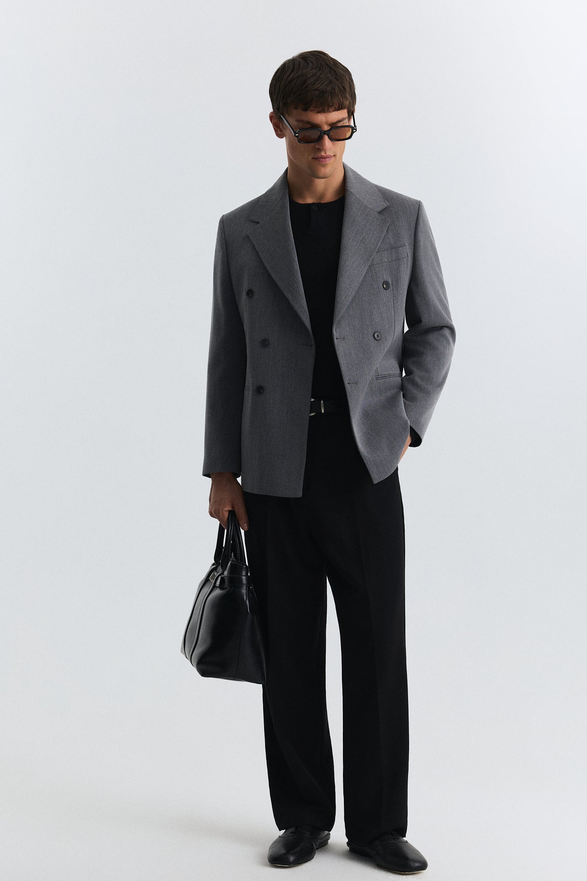 Antioch Relax Fit Kruvaze Erkek Blazer Ceket