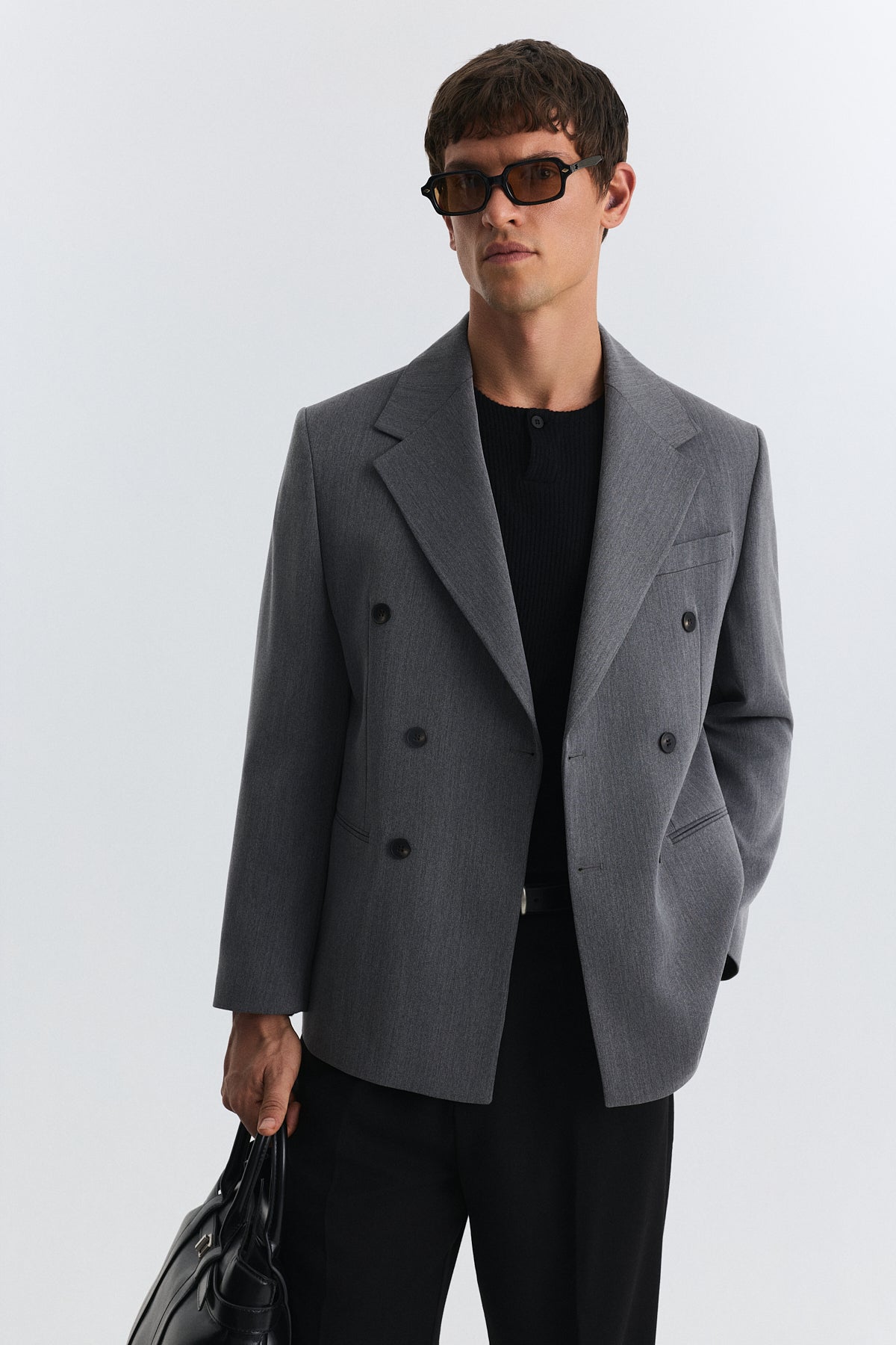 Antioch Relax Fit Kruvaze Erkek Blazer Ceket