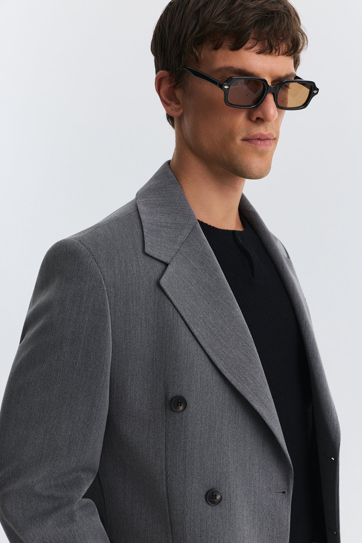 Antioch Relax Fit Kruvaze Erkek Blazer Ceket