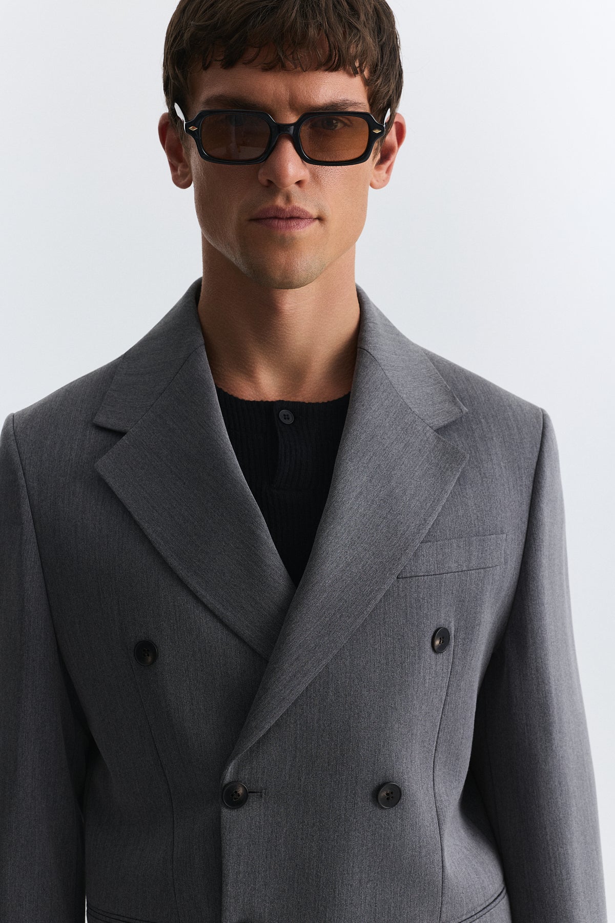Antioch Relax Fit Kruvaze Erkek Blazer Ceket
