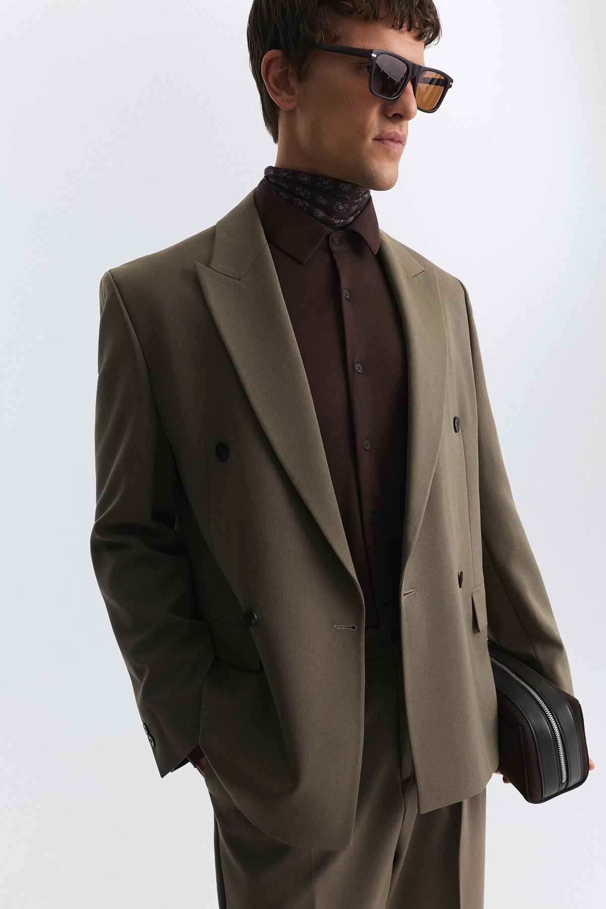 Relax Fit Kruvaze Erkek Blazer Ceket