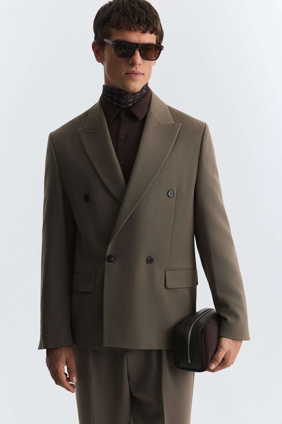 Relax Fit Kruvaze Erkek Blazer Ceket