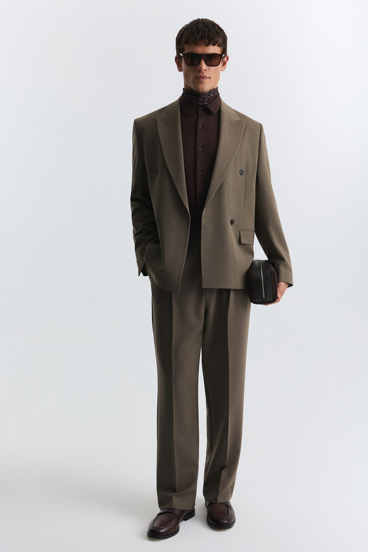 Relax Fit Kruvaze Erkek Blazer Ceket