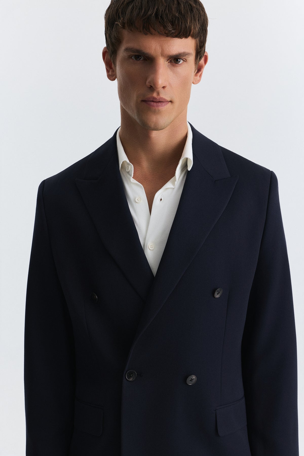 Relax Fit Kruvaze Erkek Blazer Ceket