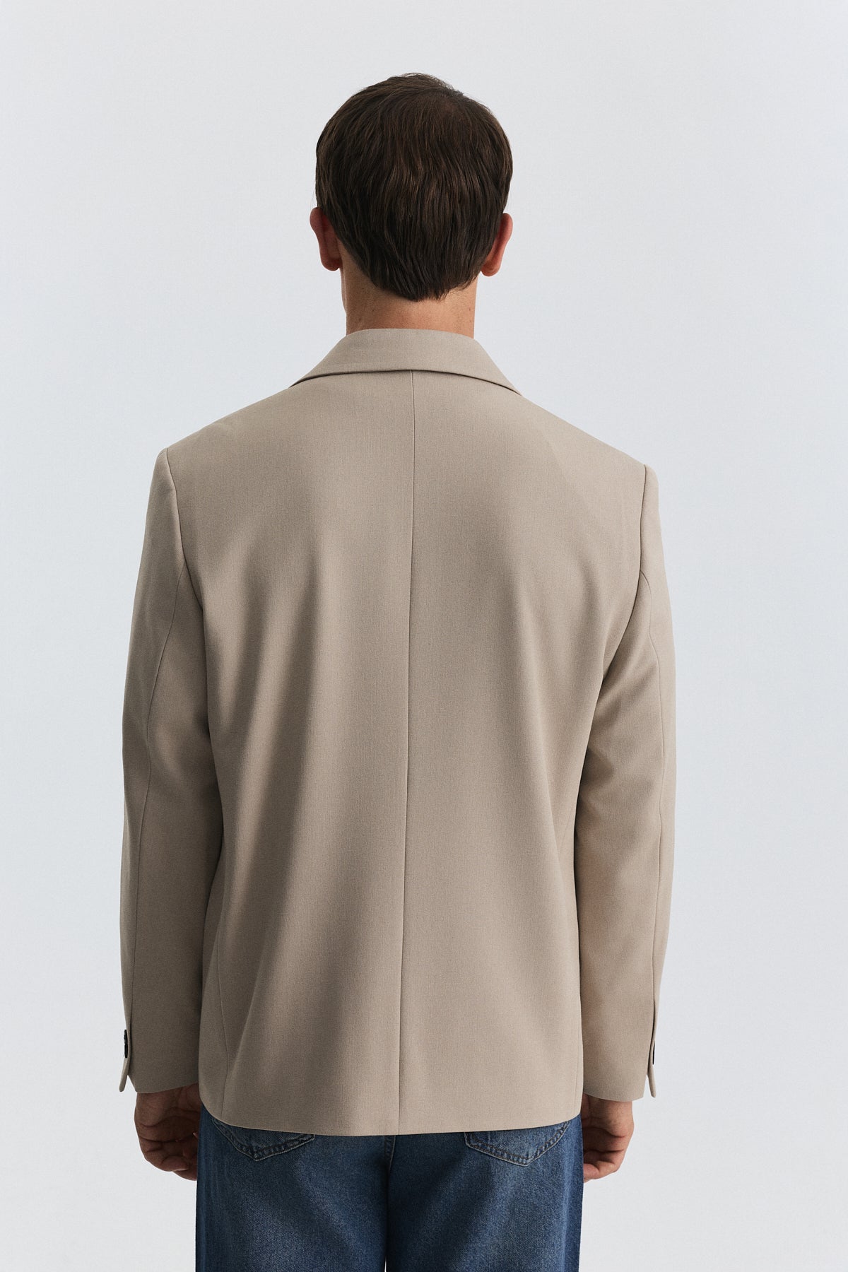 Relax Fit Kruvaze Erkek Blazer Ceket