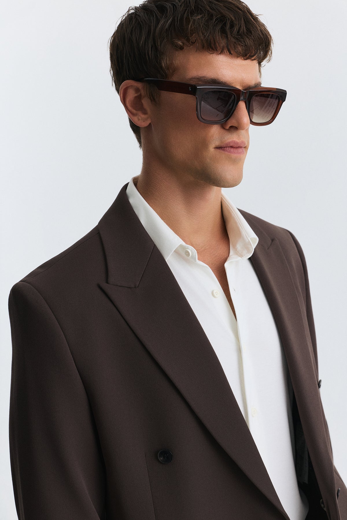 Relax Fit Kruvaze Erkek Blazer Ceket