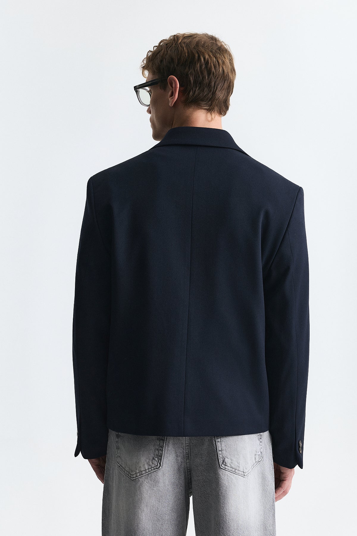 Antioch Kruvaze Relax Crop Fit Blazer Ceket