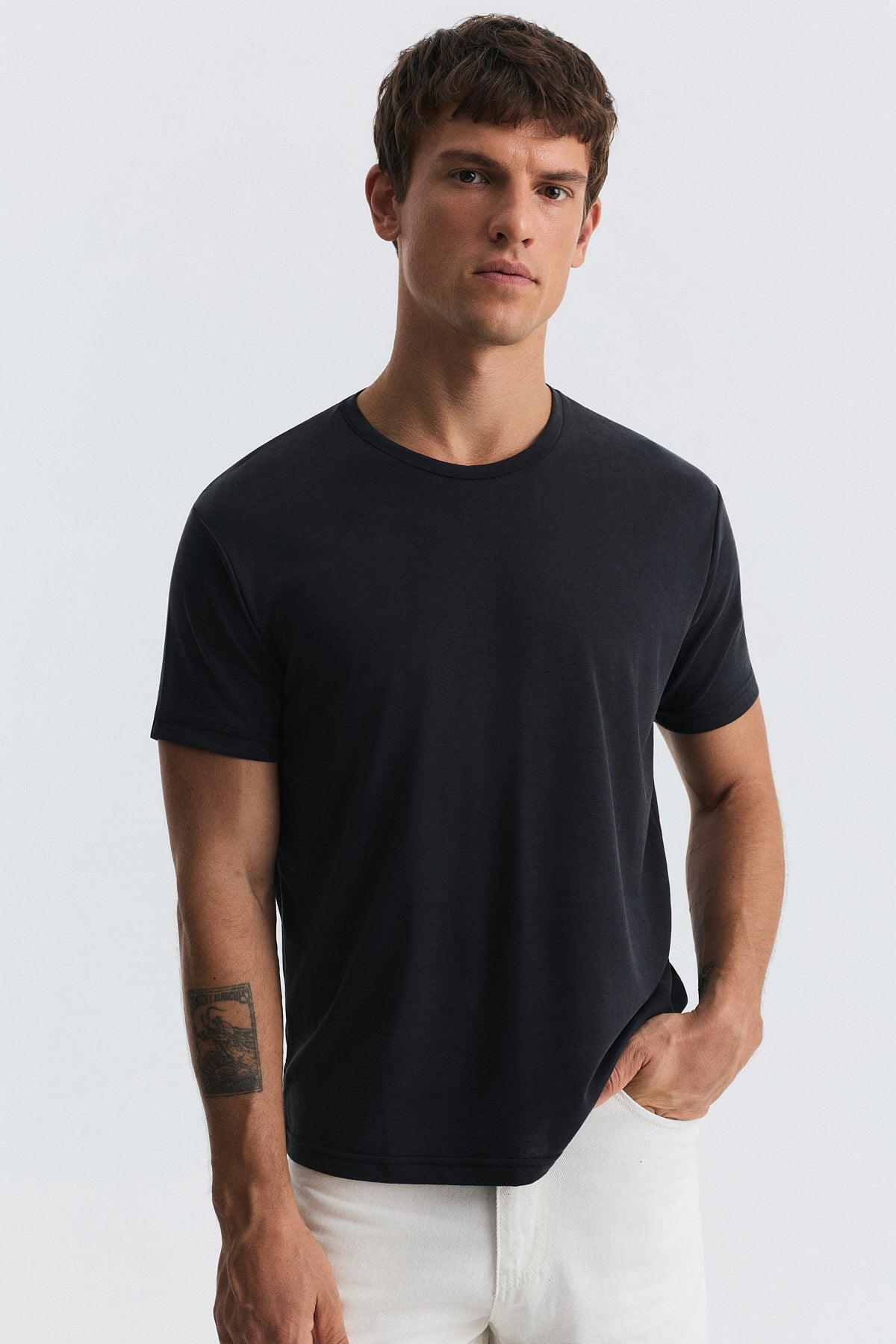 Antioch Regular Fit Modal Teknik Kumaş Erkek T-Shirt
