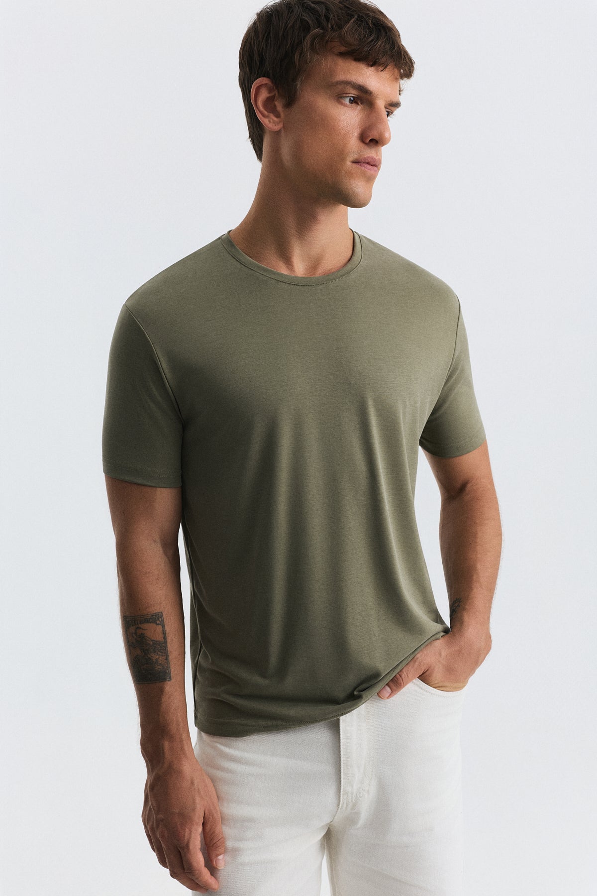 Antioch Regular Fit Modal Teknik Kumaş Erkek T-Shirt