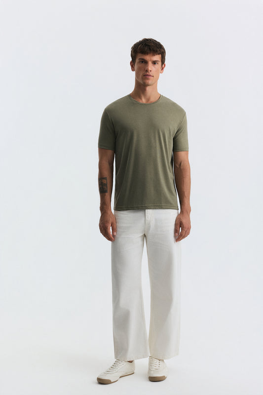 Antioch Regular Fit Modal Teknik Kumaş Erkek T-Shirt