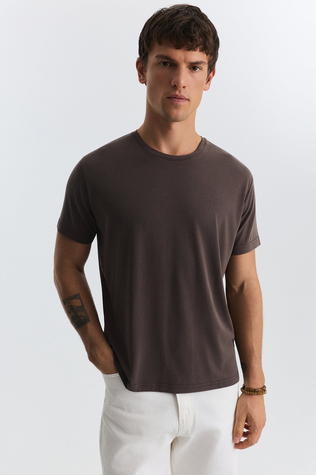 Antioch Regular Fit Modal Teknik Kumaş Erkek T-Shirt