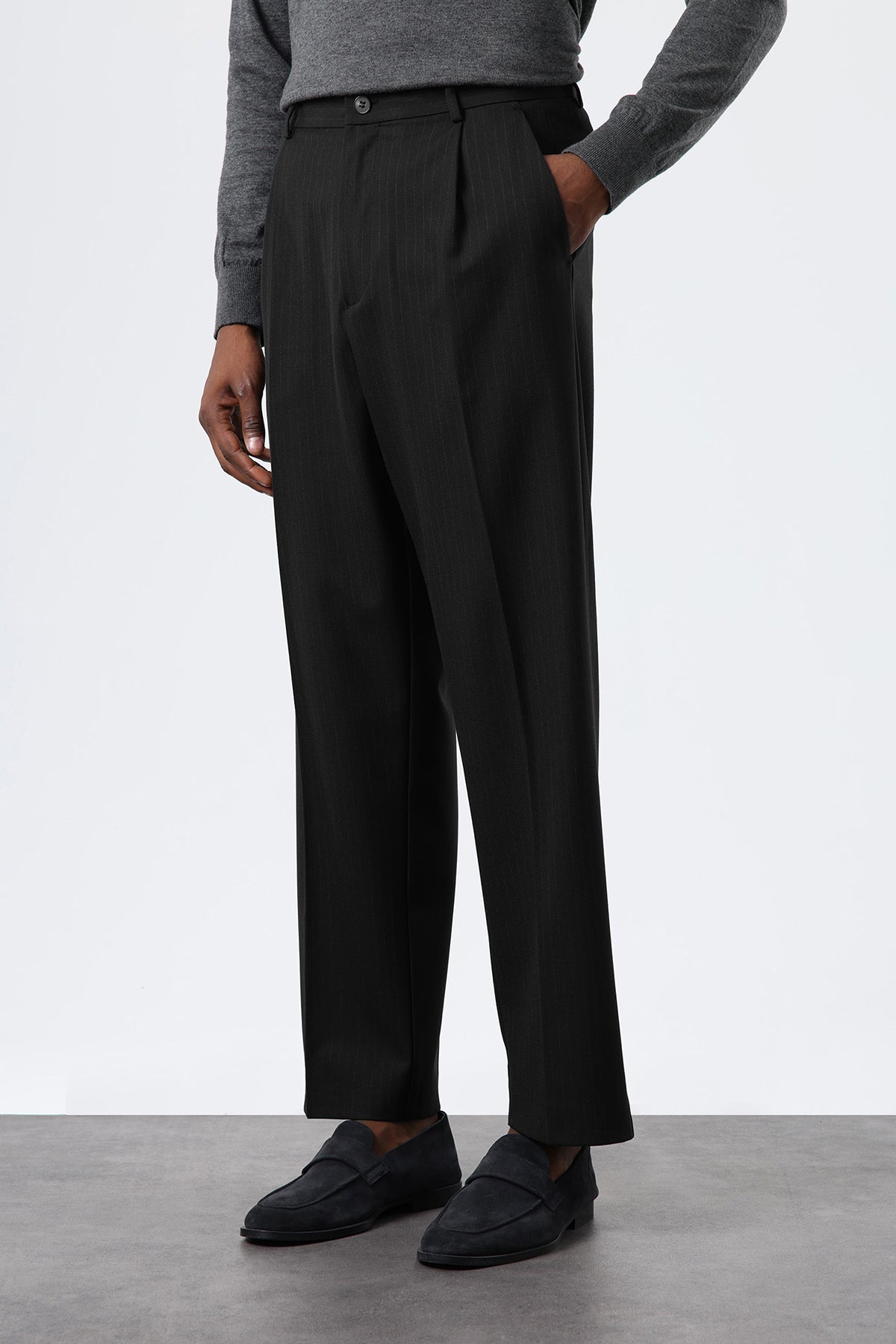 Antioch Relax Fit Çizgili Erkek Pantolon