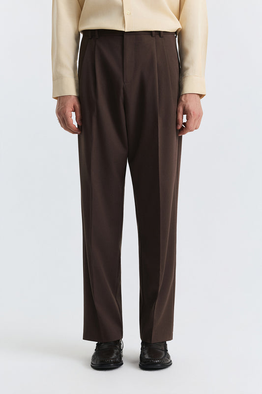 Pileli Relax Fit Erkek Pantolon