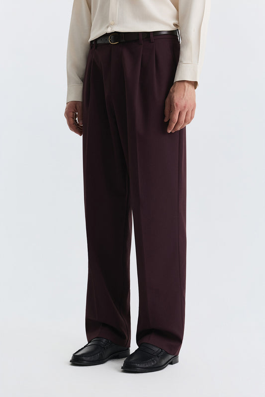 Pileli Relax Fit Erkek Pantolon