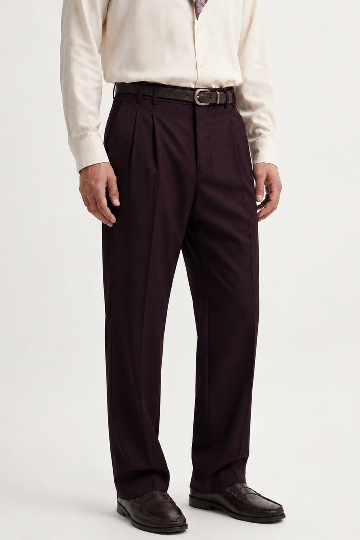 Pileli Relax Fit Erkek Erkek Pantolon