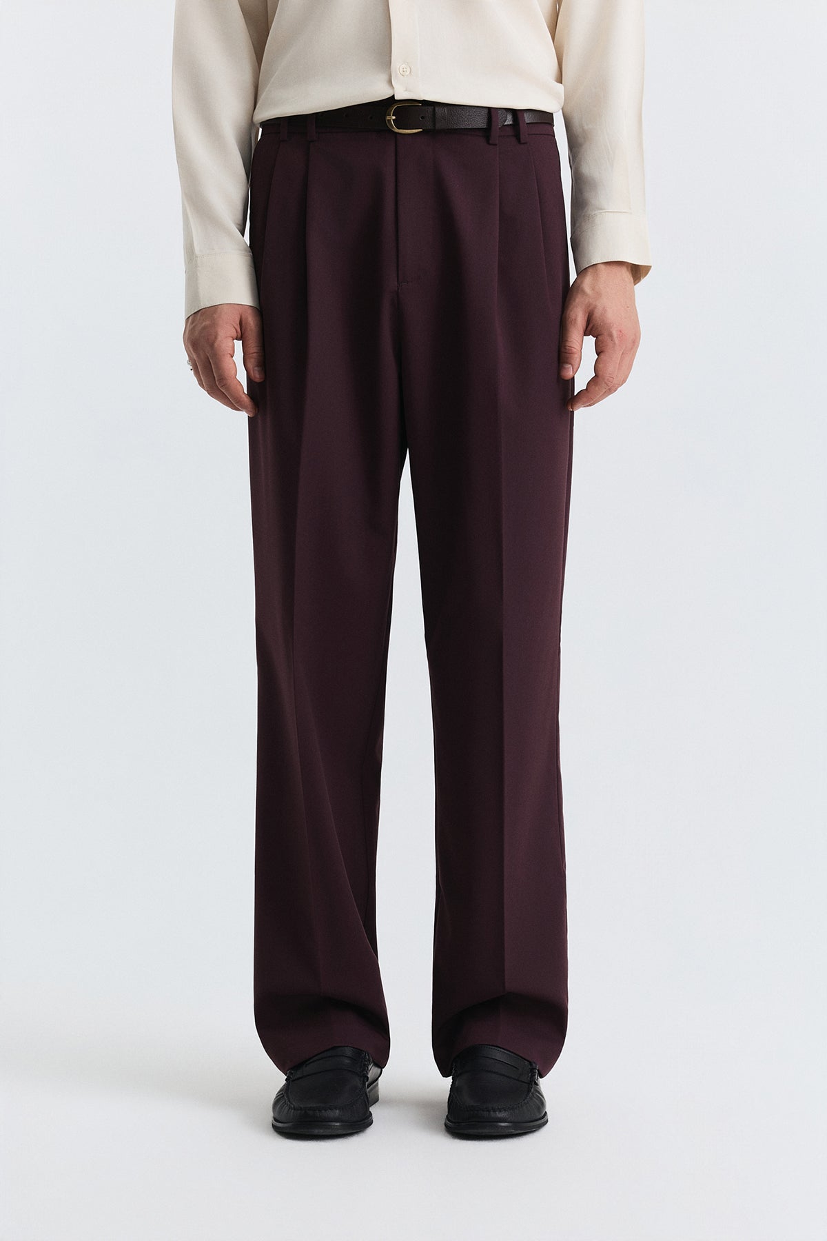 Pileli Relax Fit Erkek Pantolon