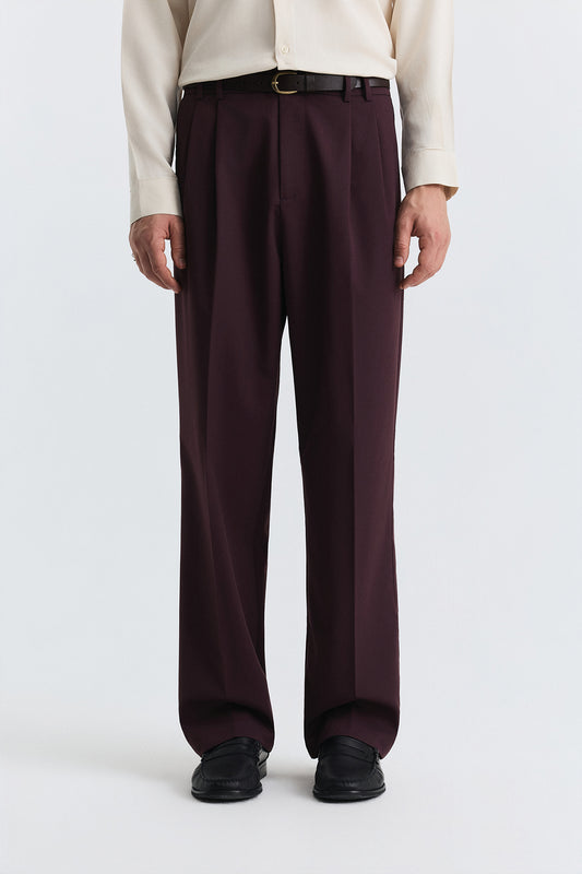 Pileli Relax Fit Erkek Pantolon